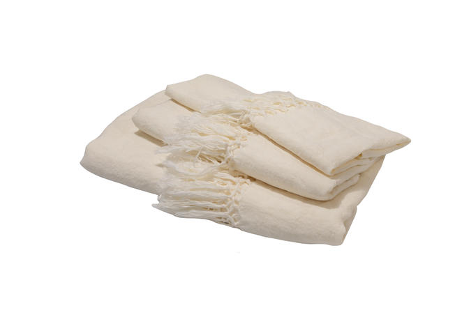 Huckaback Off White